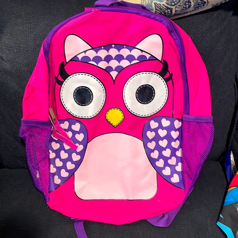 Girls owl book bag.
